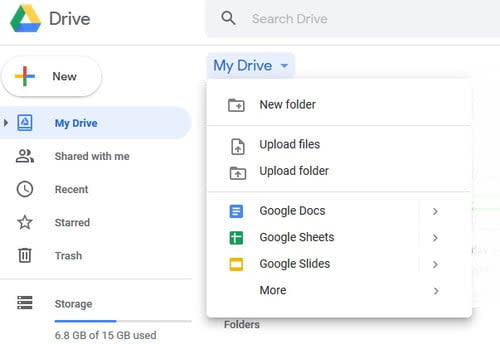 Google Drive Dashboard